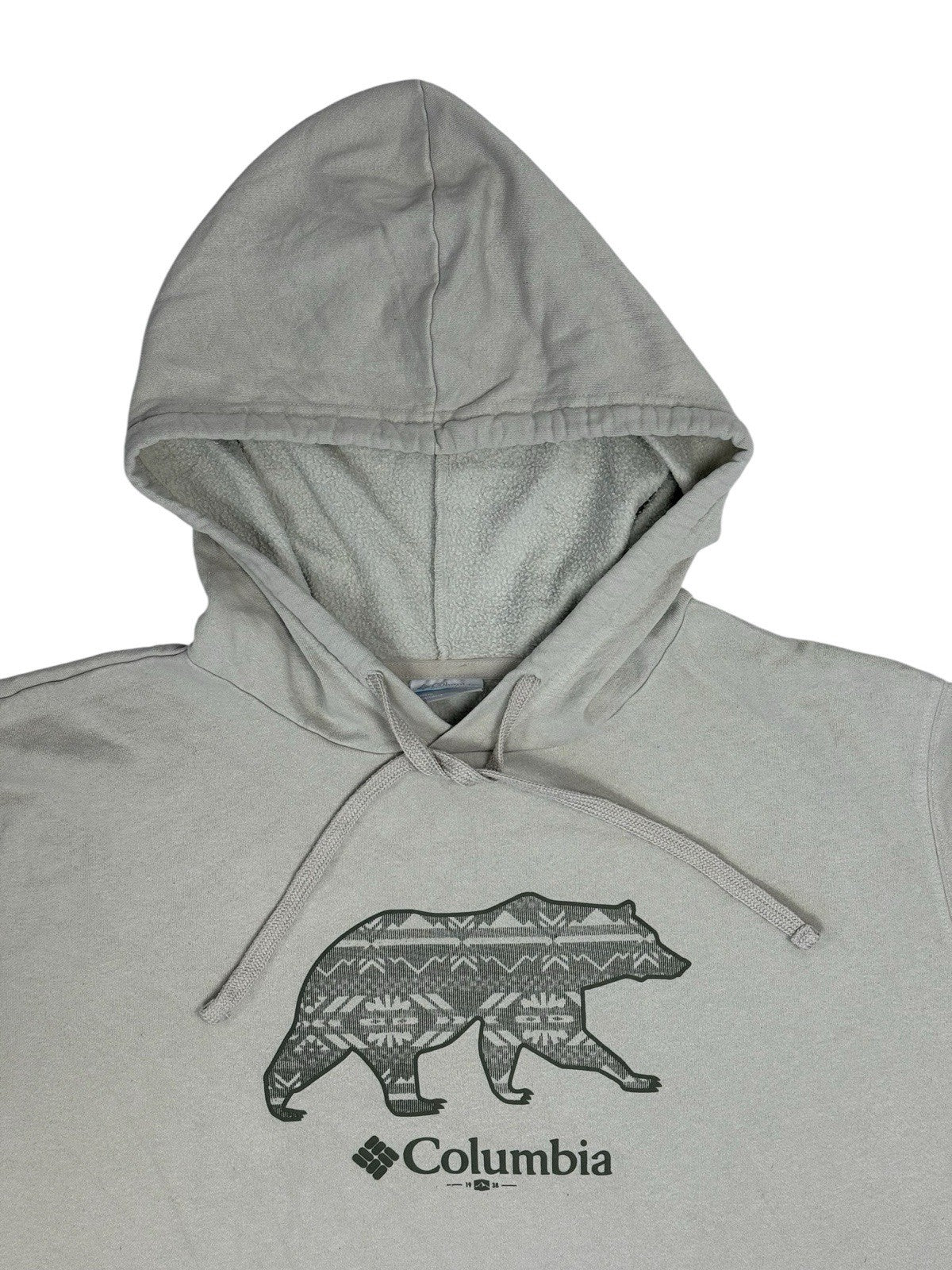 Columbia Beige Bear Hoodie XL