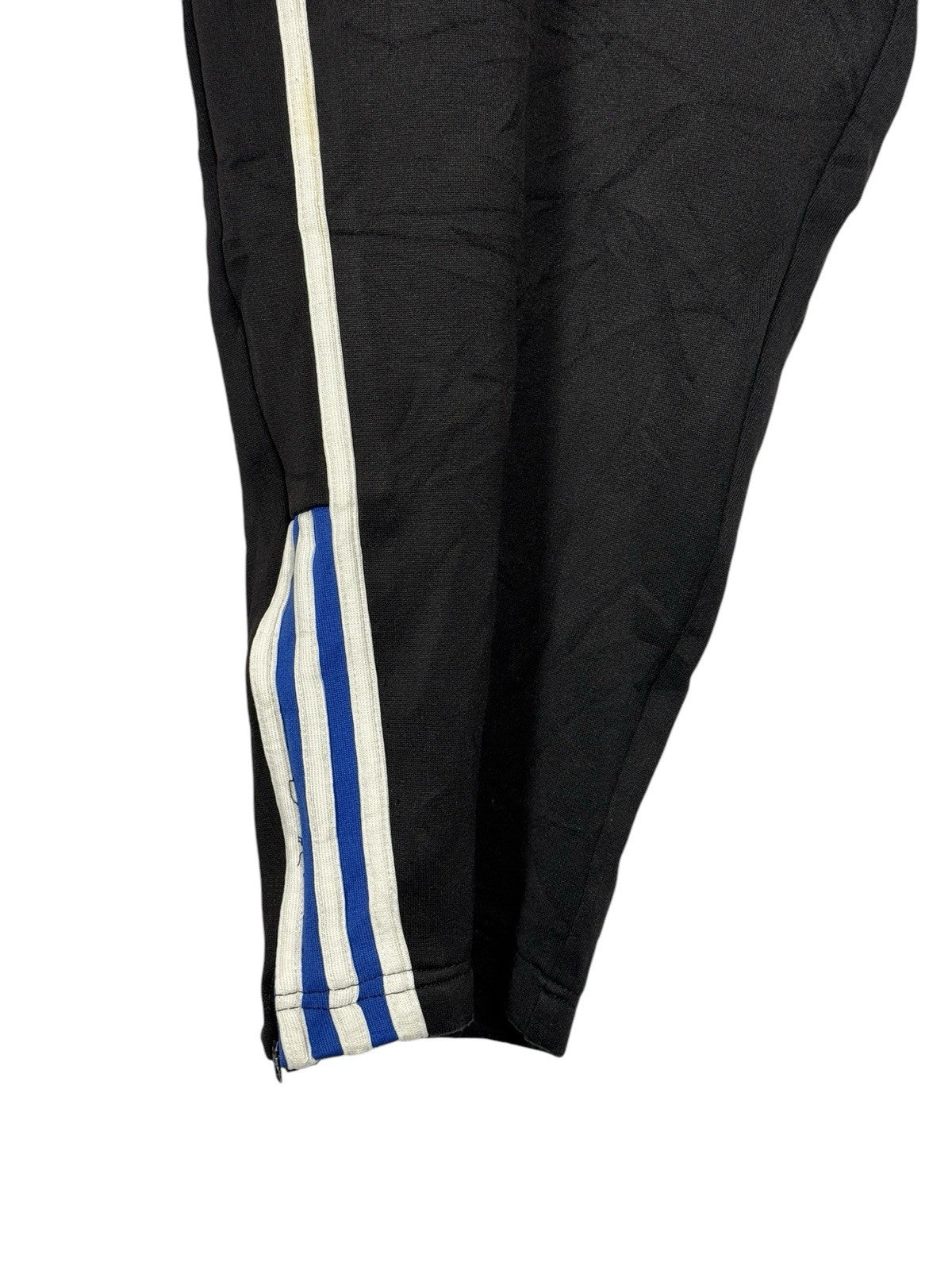 Adidas Vintage Black Polyester Track Trousers 44/46