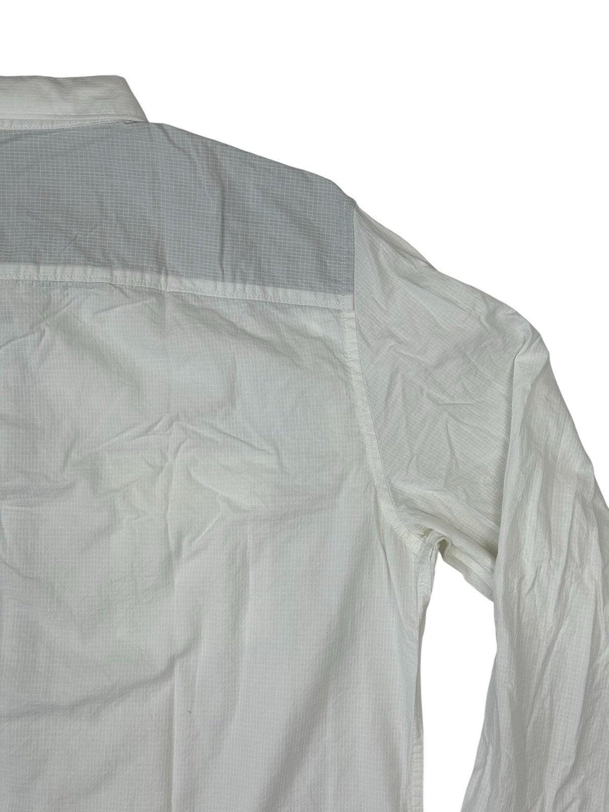 Guess White Regular Fit Collared Shirt Medium