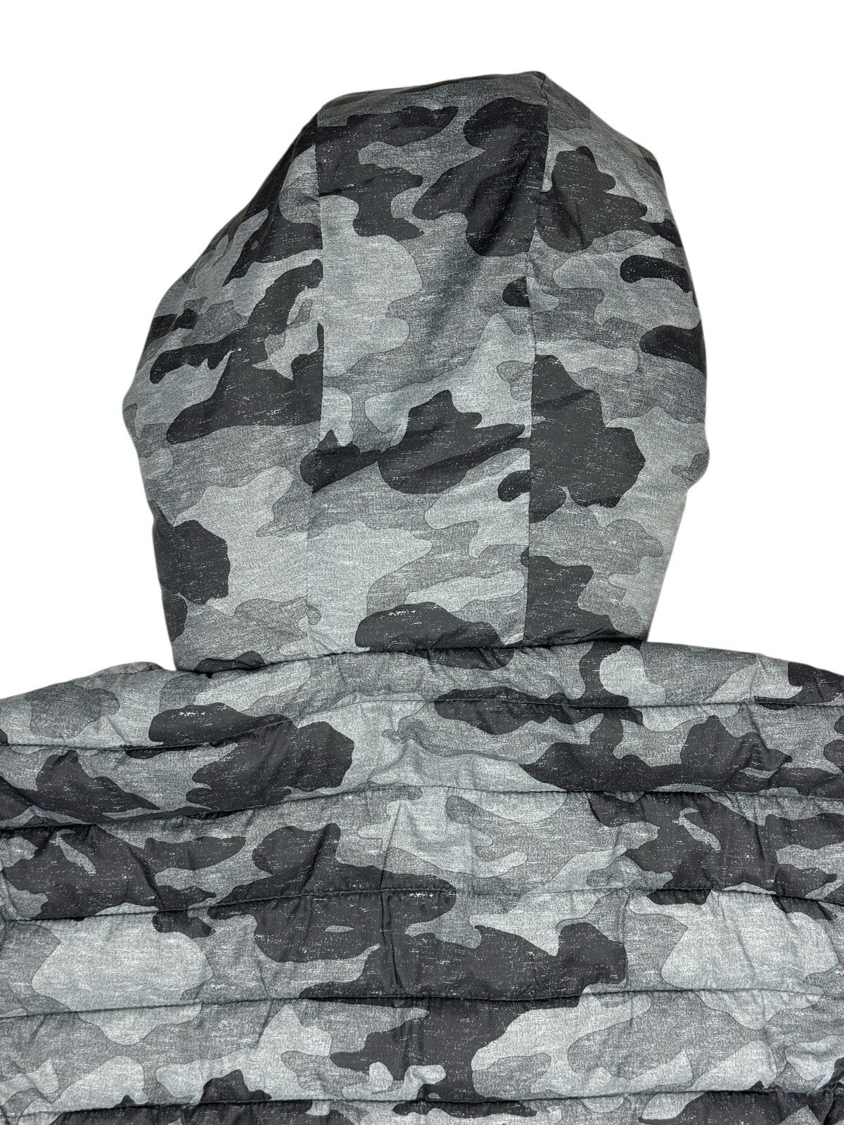 Superdry Grey Camo Fuji Puffer Jacket Medium