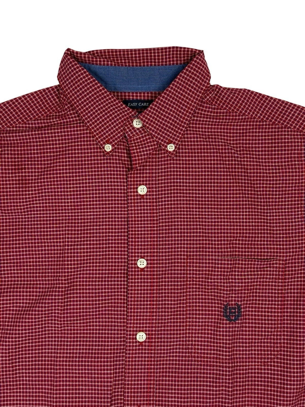 Chaps Red Check Collared Shirt Medium