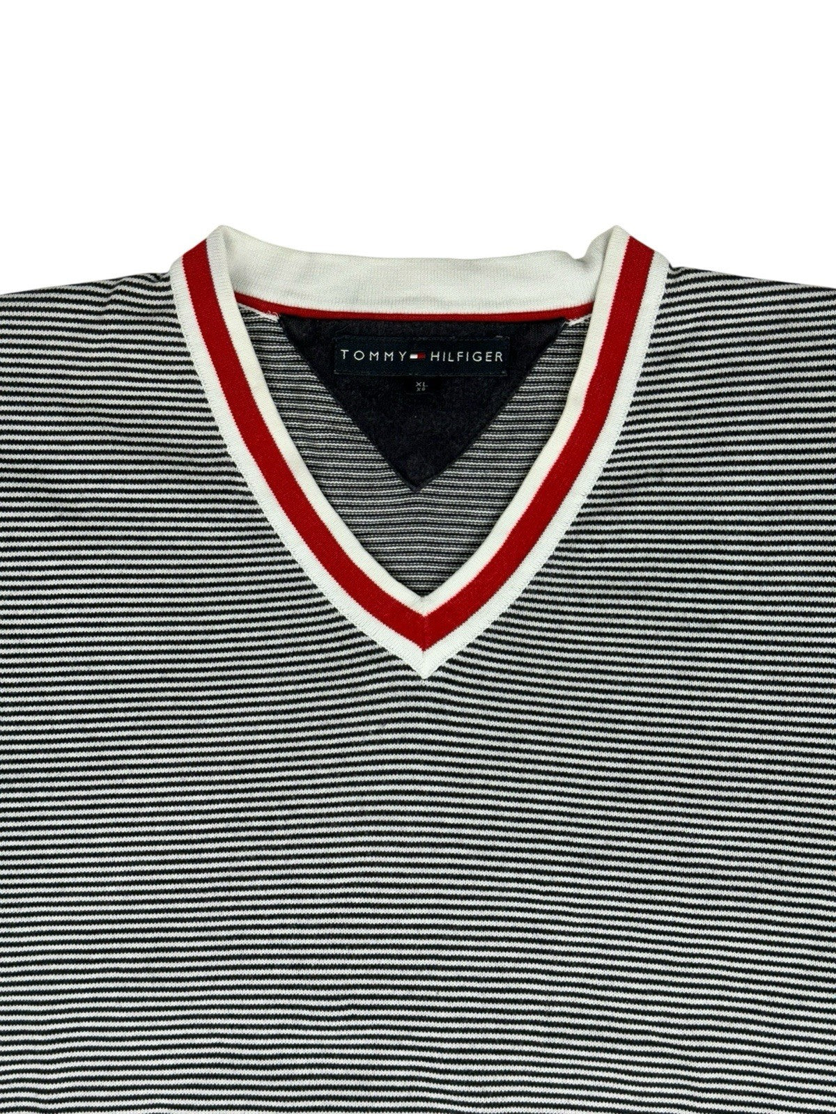 Tommy Hilfiger Retro Blue Striped Jumper XL