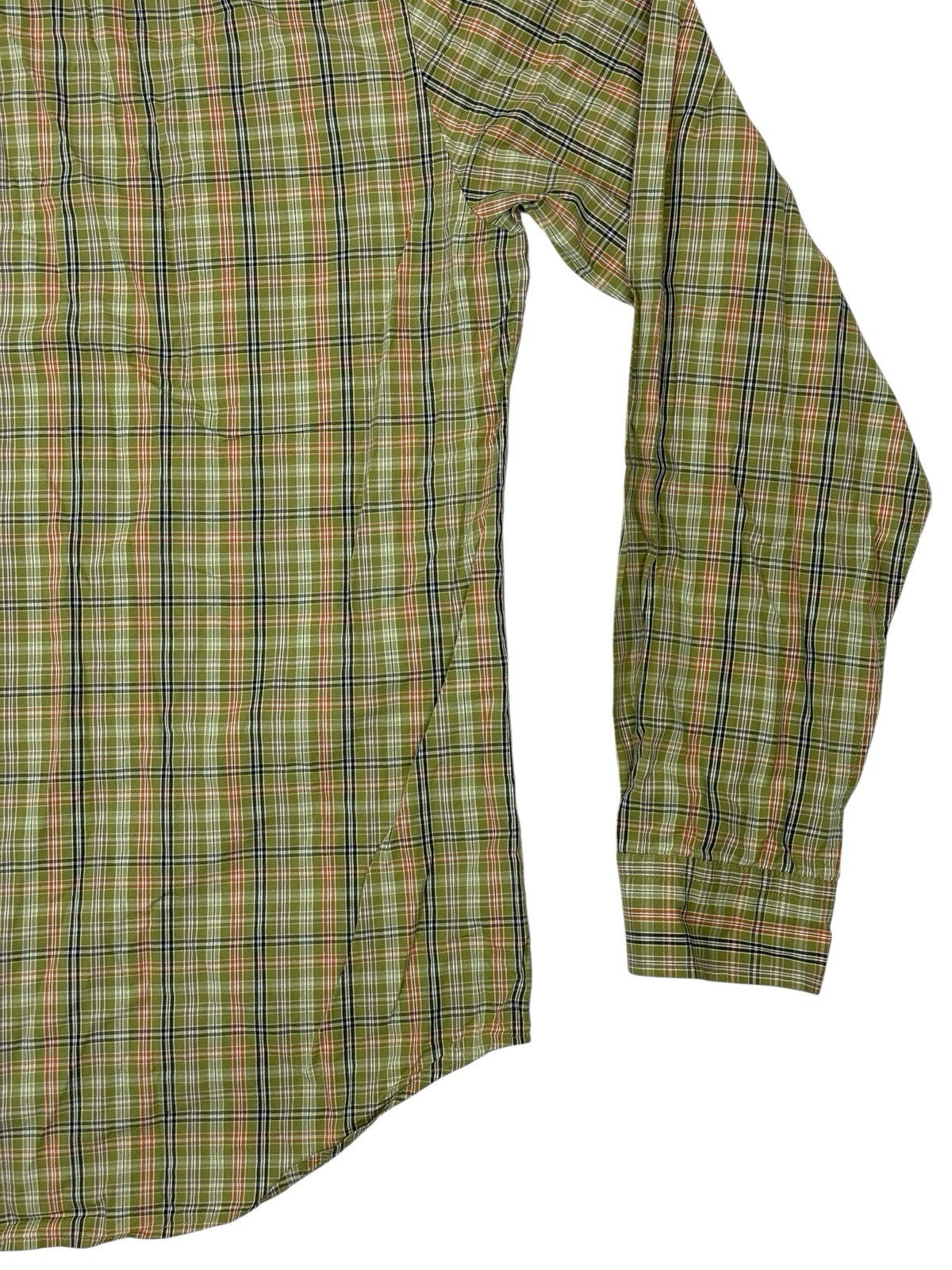 Dockers Green Plaid Collared Shirt XL