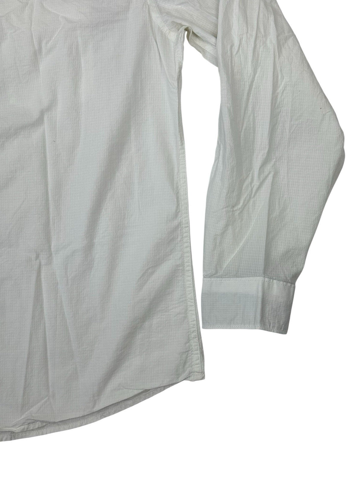 Guess White Regular Fit Collared Shirt Medium