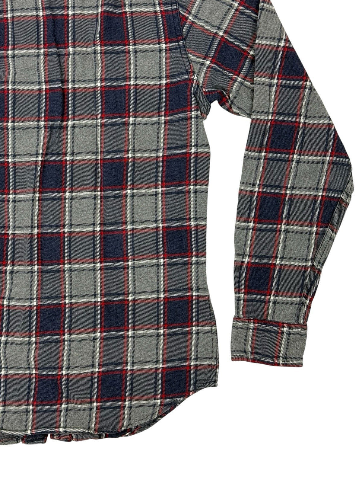 J Crew Retro Blue Plaid Slim Fit Collared Shirt Small