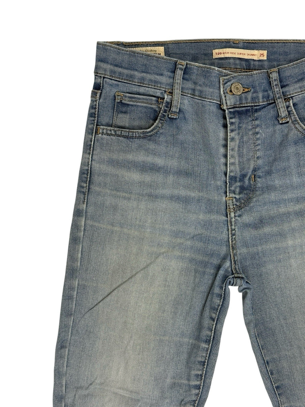 Levi's Blue 720 High Rise Super Skinny Jeans 25W 28L
