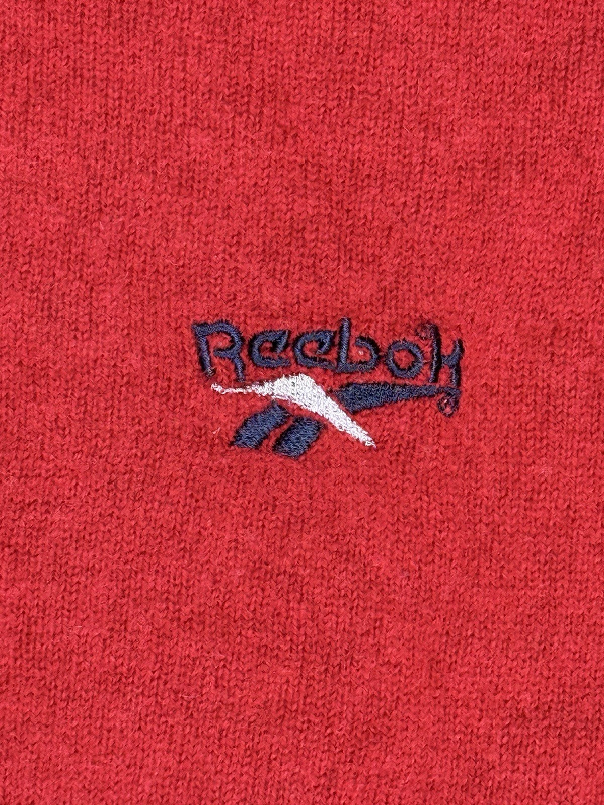 Reebok Red Retro Wool Golf Jumper XL