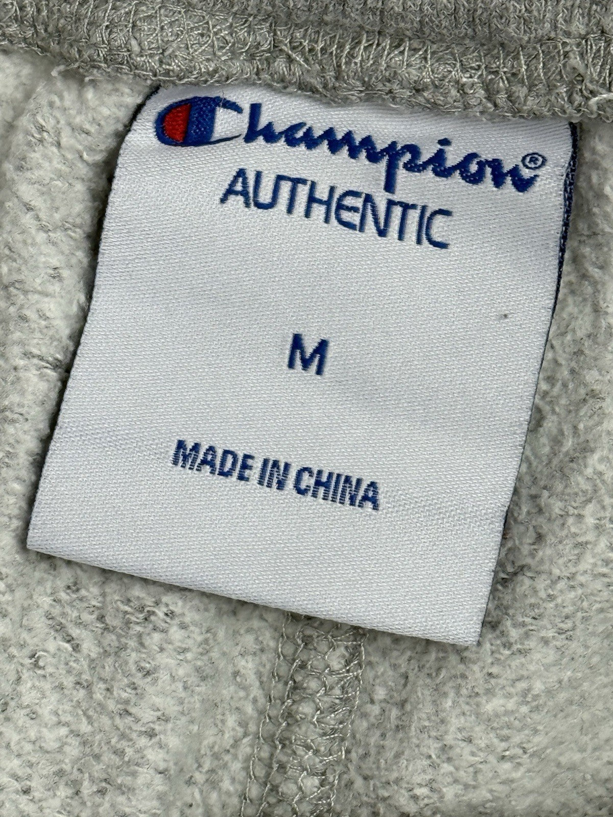Champion Grey Cotton Blend Jogger Sweatpants Medium