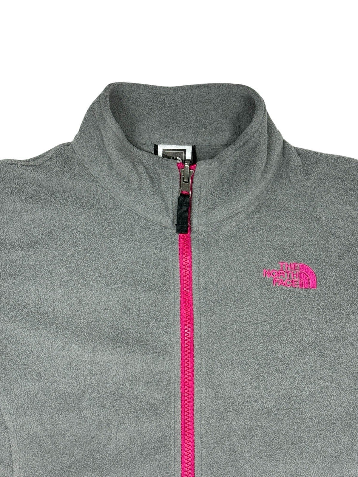 The North Face Grey Zip Fleece Jumper Jacket Girls XL