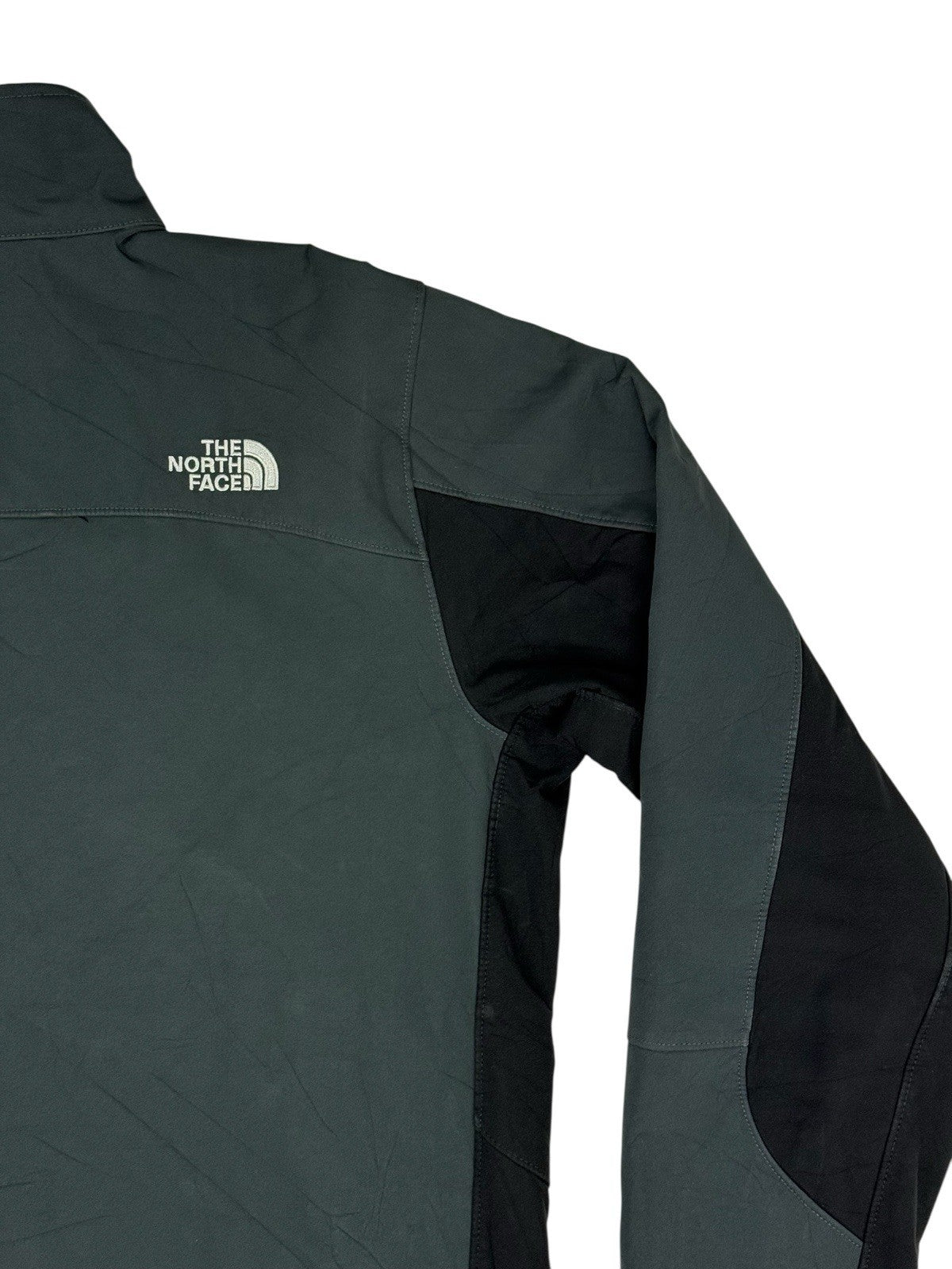 The North Face Grey Zip Softshell Jacket Large