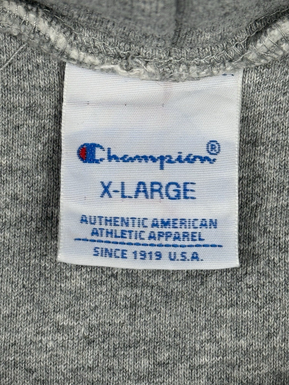Champion Grey Retro Japanese Line Hoodie XL