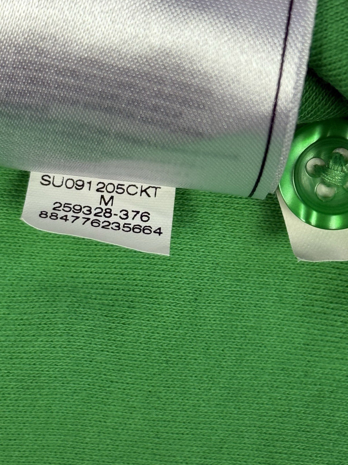 Nike Green Retro Polo Top Medium