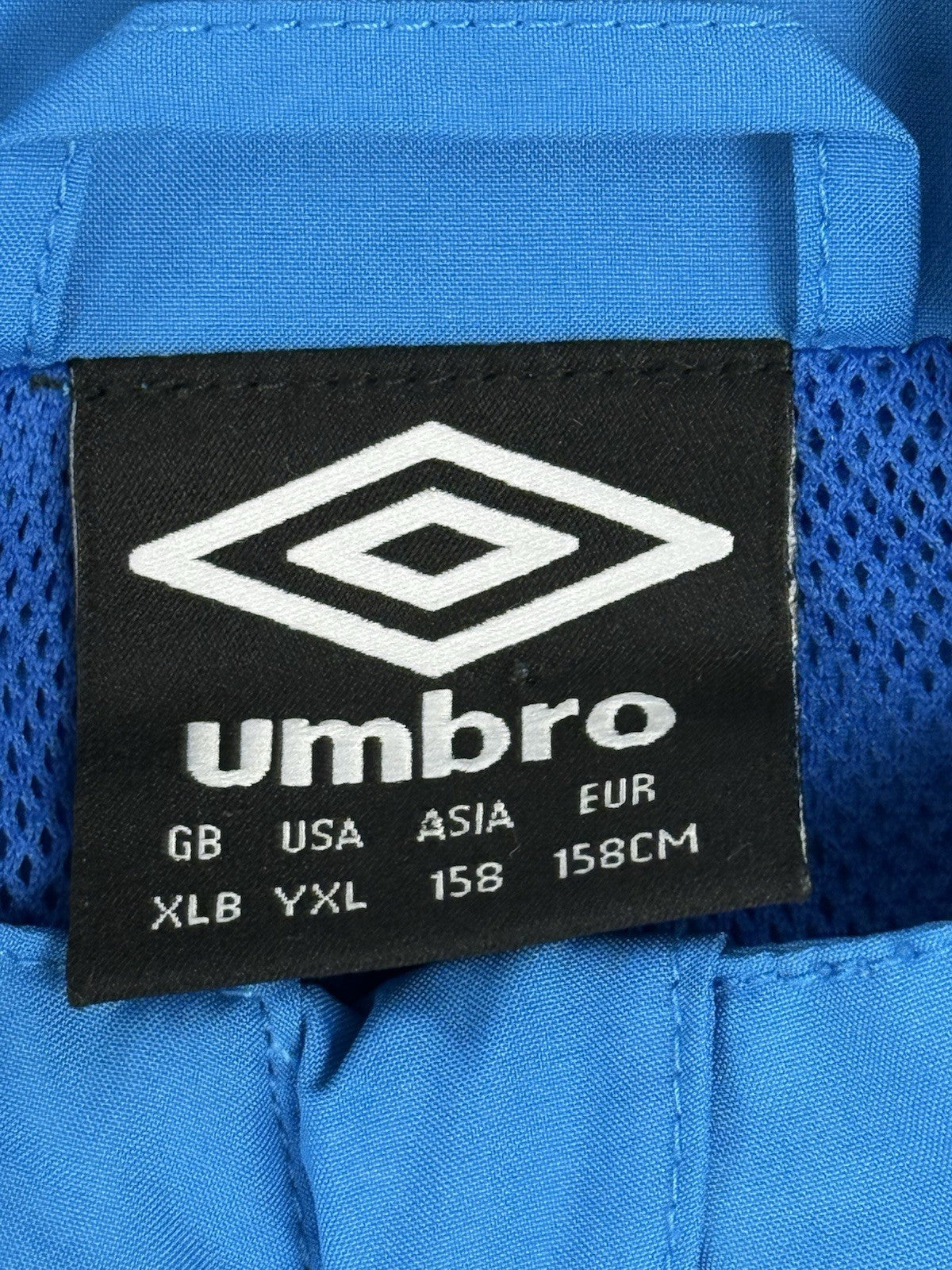 Umbro Blue Two Tone Zip Track Jacket Youth XL