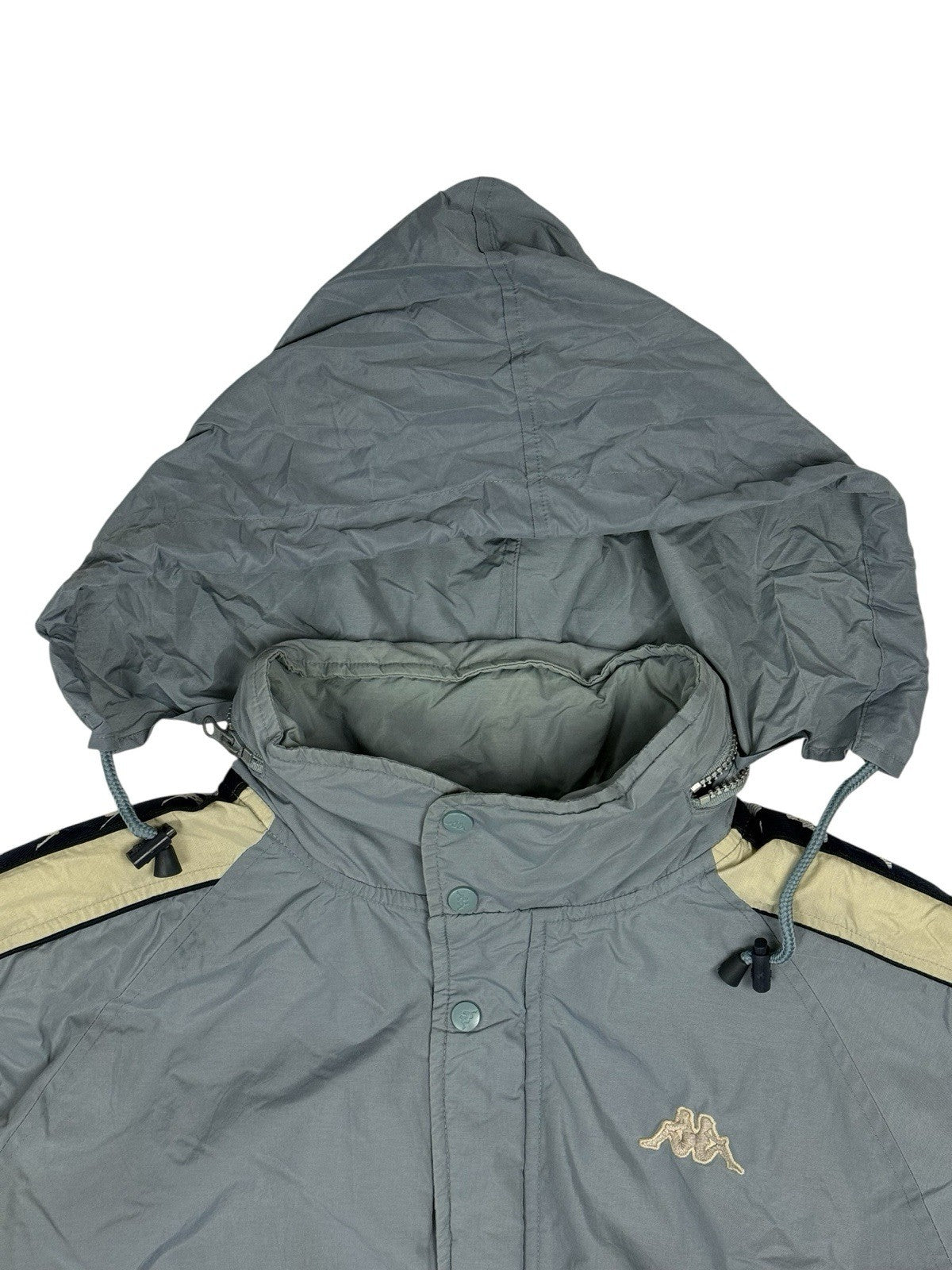 Kappa Blue Retro Padded Zip Jacket Large