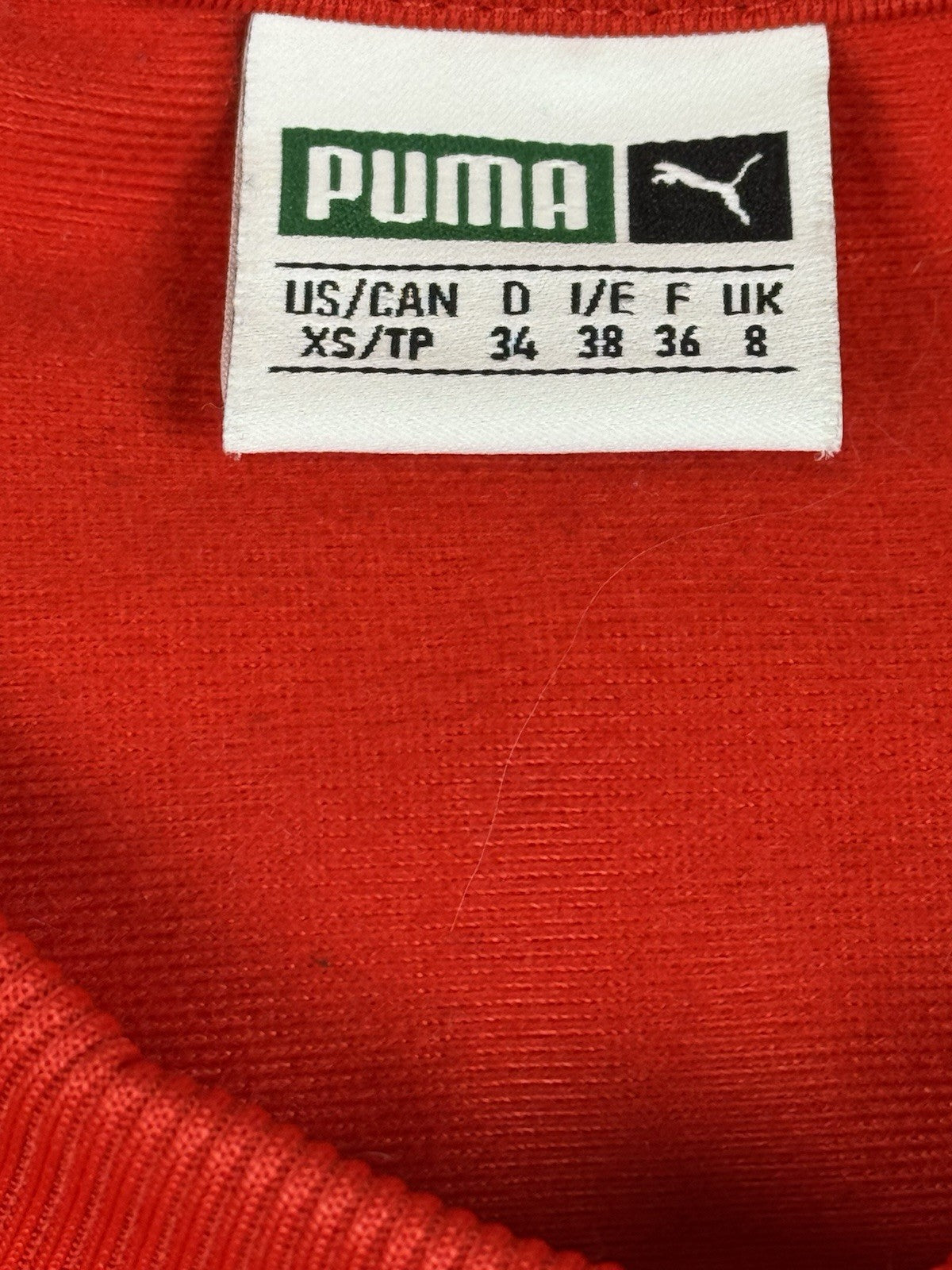 Puma Red Tape Sleeve Jumper Size 8 (XS)