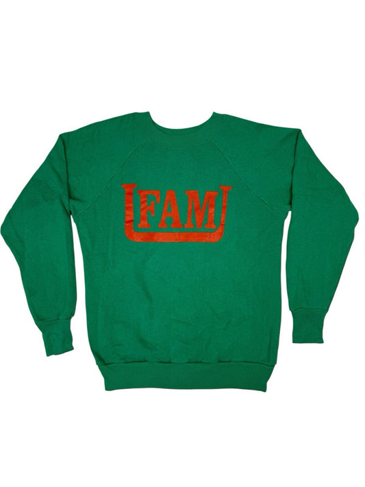 Retro Green Florida A and M University USA College Jumper Medium