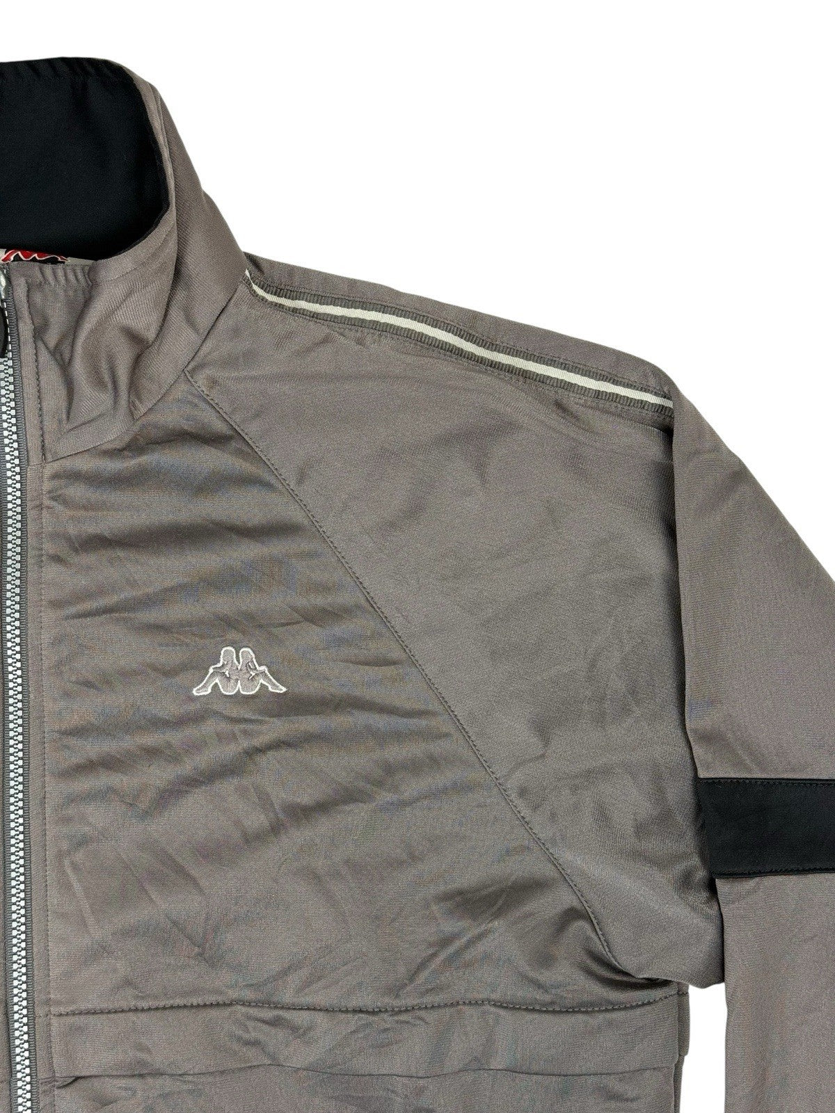 Kappa Retro Grey Zip Track Jacket Medium