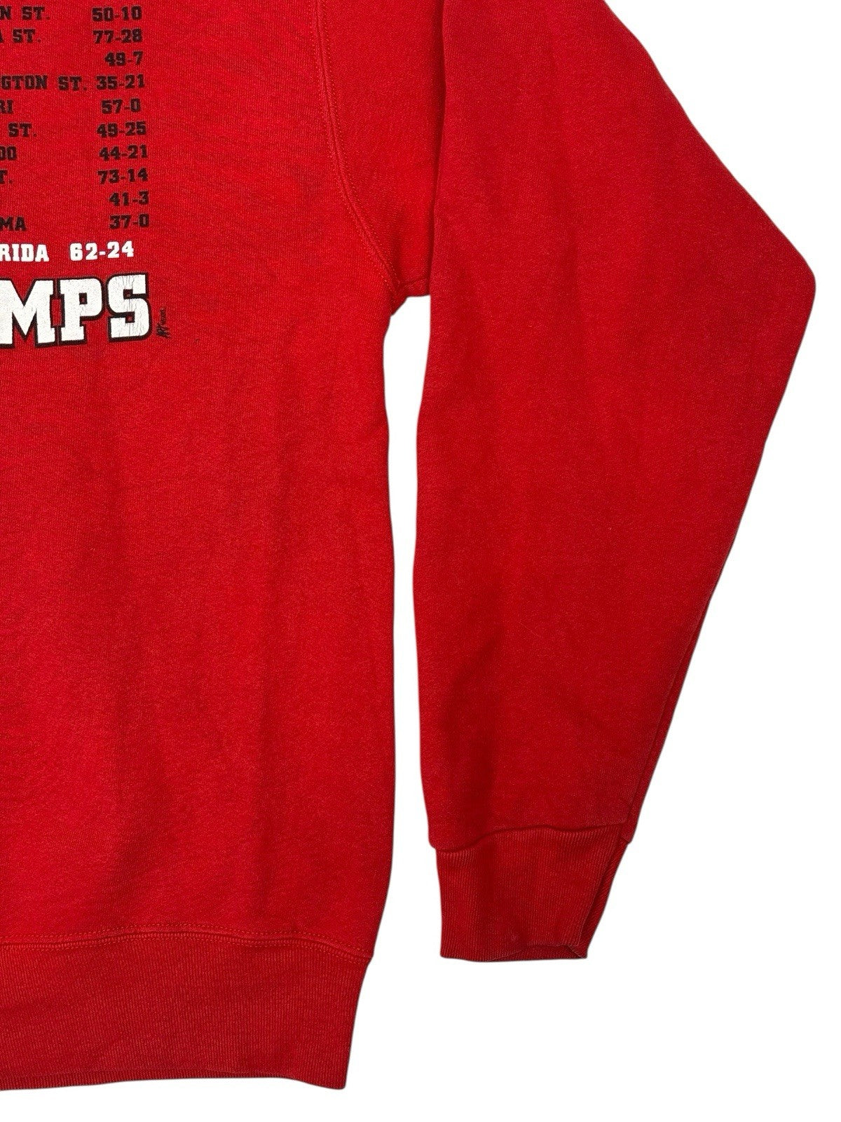 Nebraska Huskers Red Fruit of the Loom Retro Jumper XL