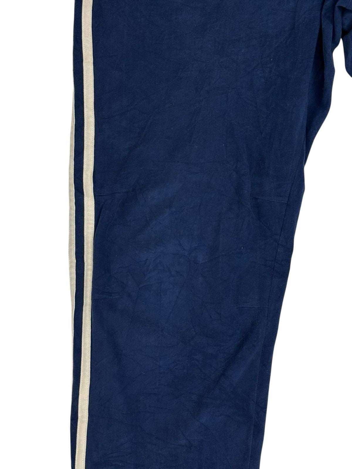 Adidas Vintage Blue Velour Tracksuit Bottoms XL 40W