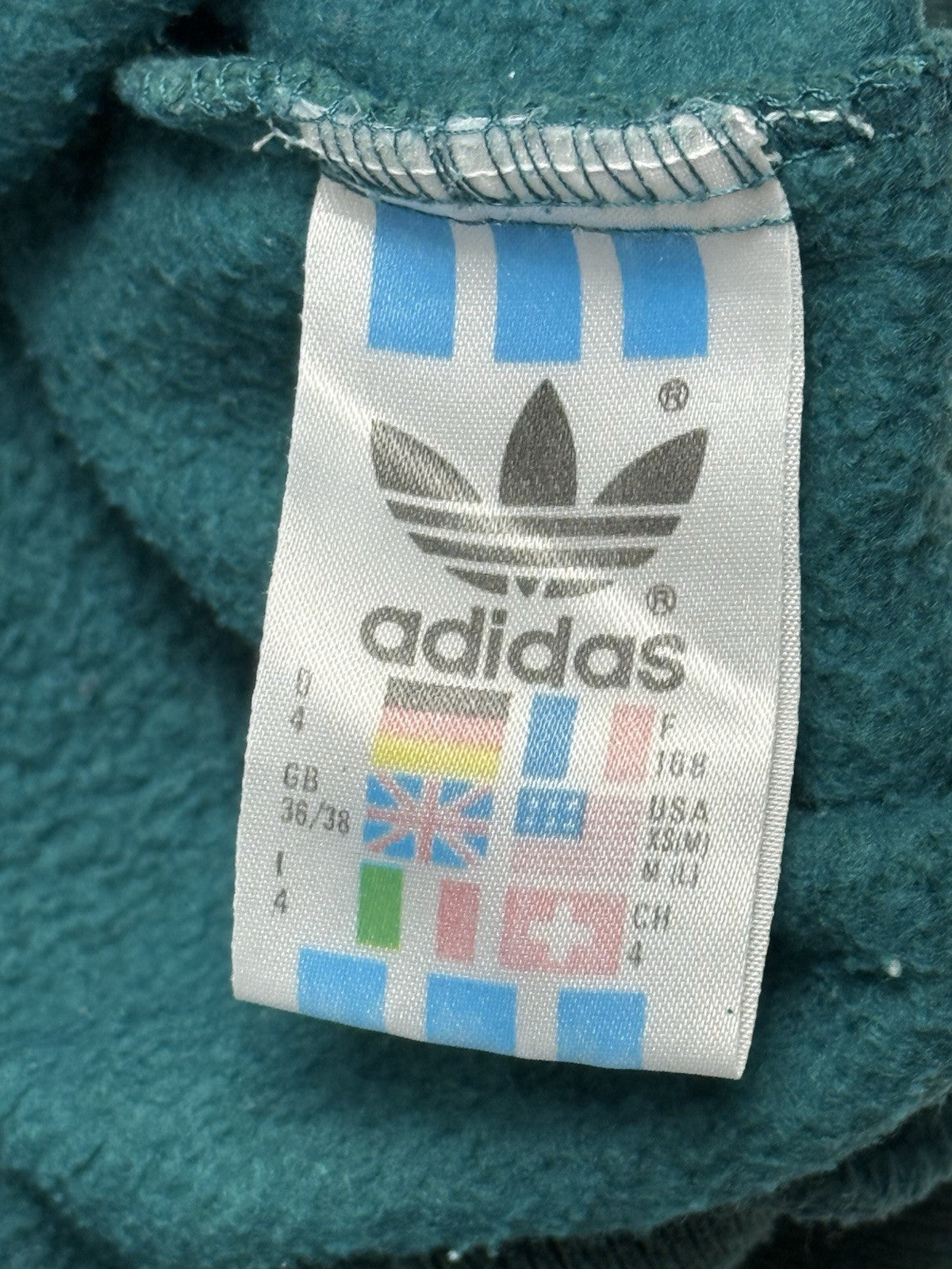 Adidas Vintage Explosive Reaction Patterned 1/4 Zip Jumper Small