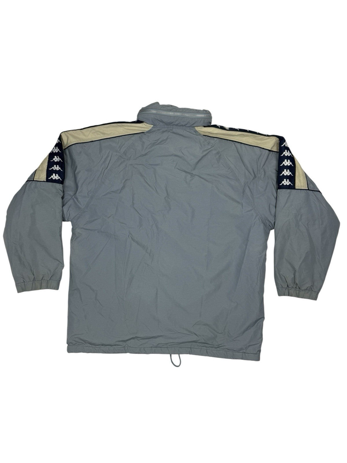 Kappa Blue Retro Padded Zip Jacket Large