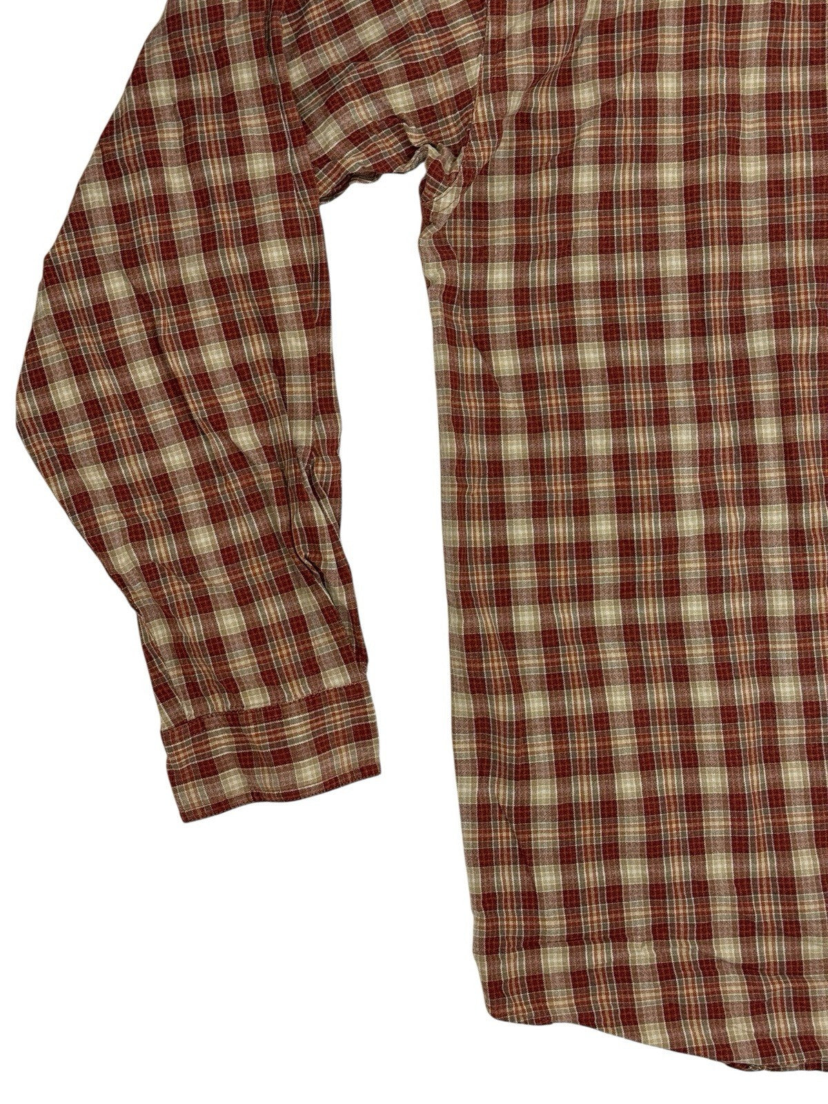 Columbia Red Check Cotton Collared Shirt 2XL