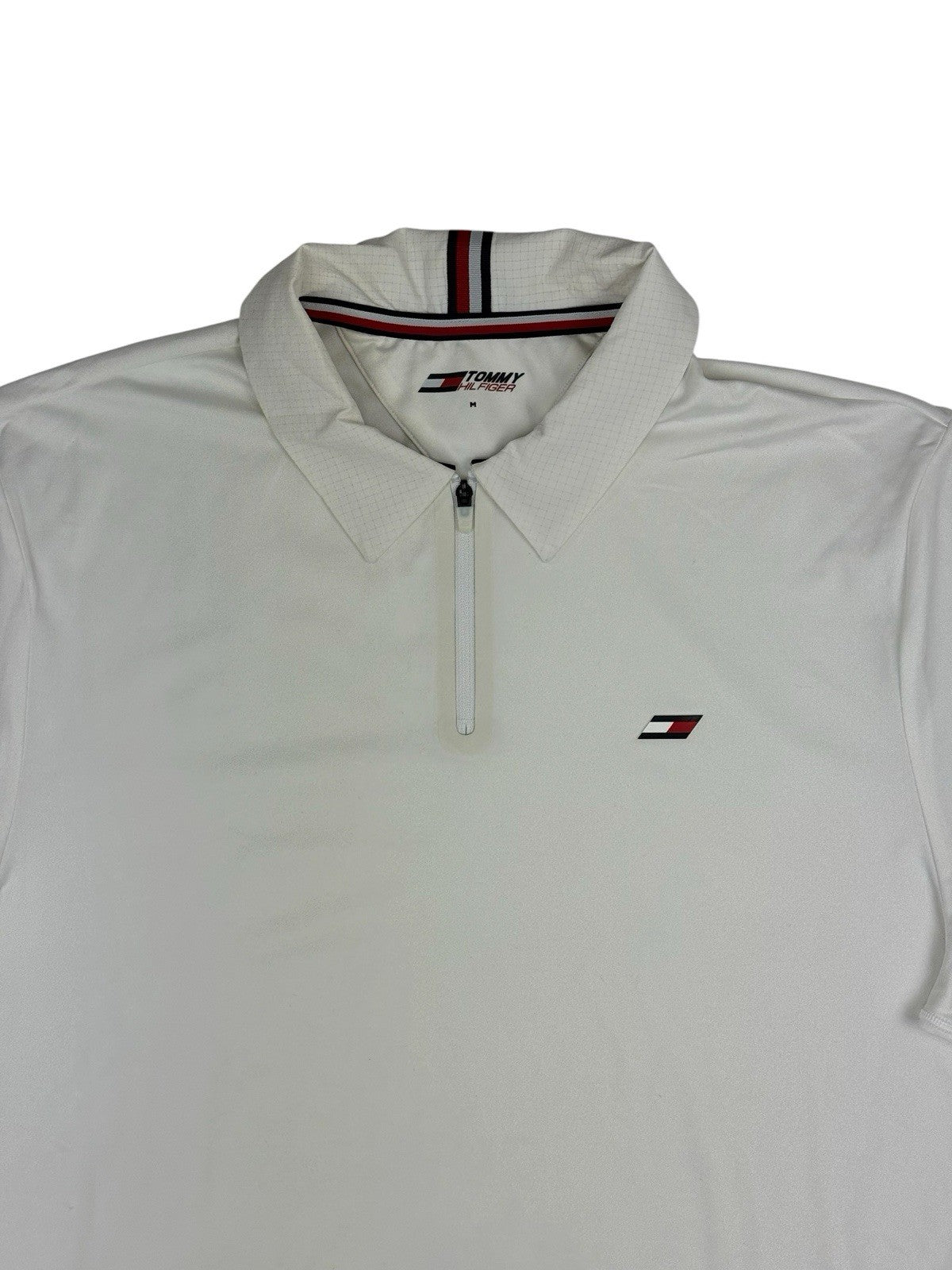 Tommy Hilfiger White Polo Top Medium