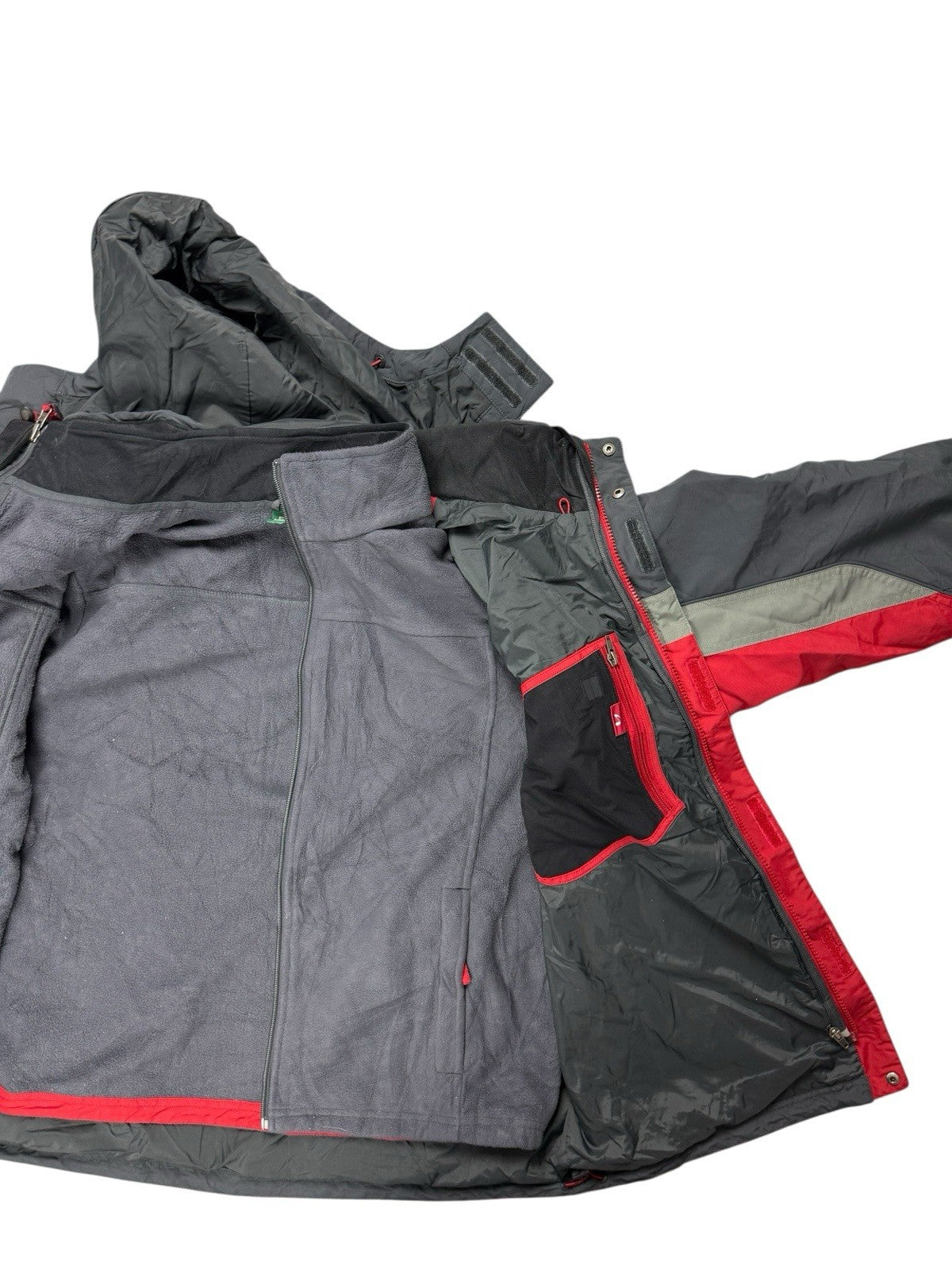 LL Bean Red 3-in-1 Jacket Medium