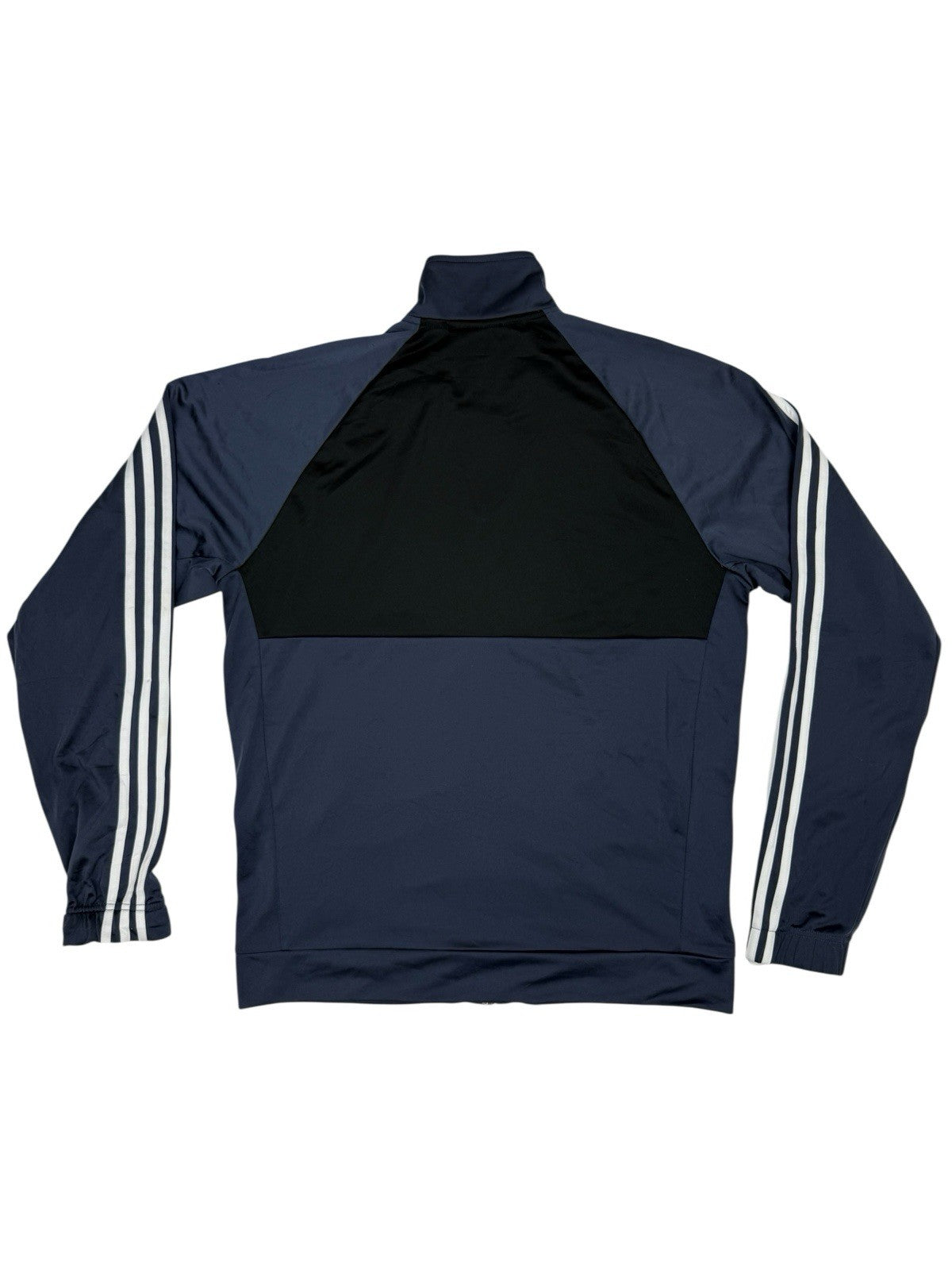 Adidas Blue Polyester Zip Track Jacket Large