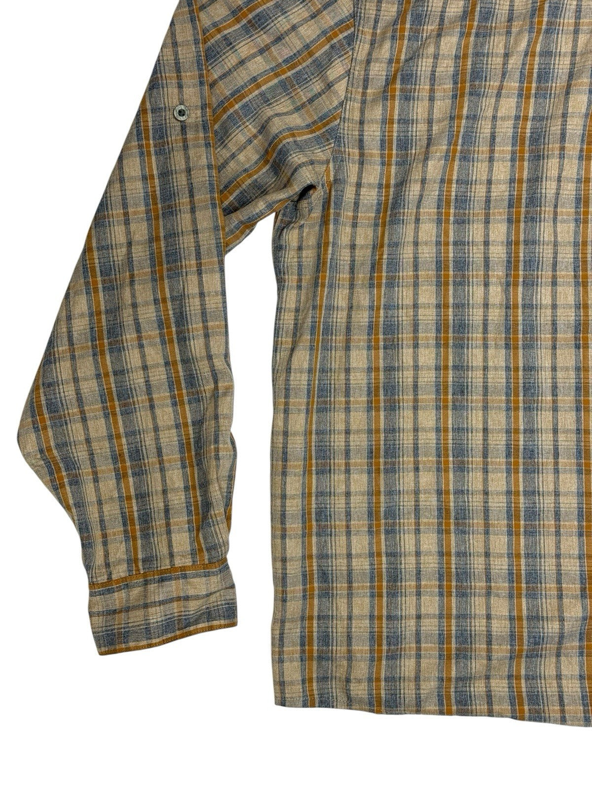 Wrangler Outdoor Series Beige Plaid Collared Shirt 2XL