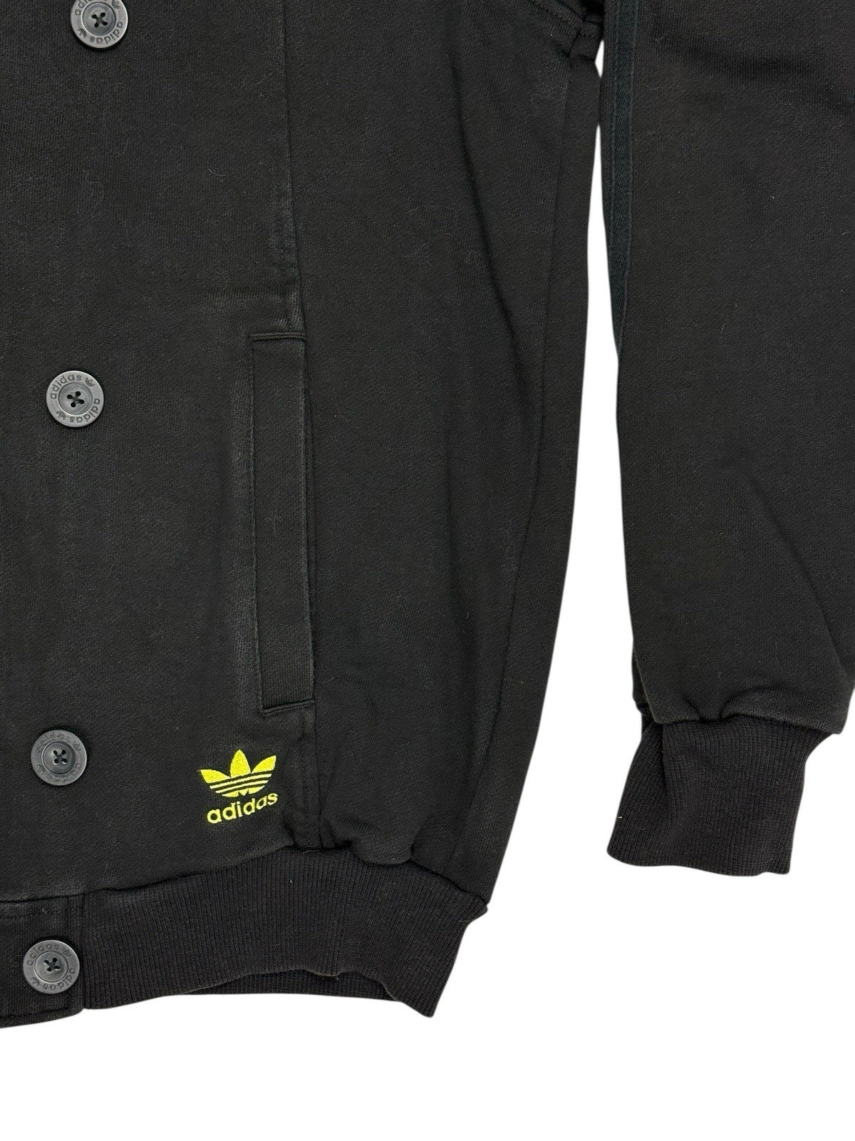 Adidas Black Hooded Coat Large