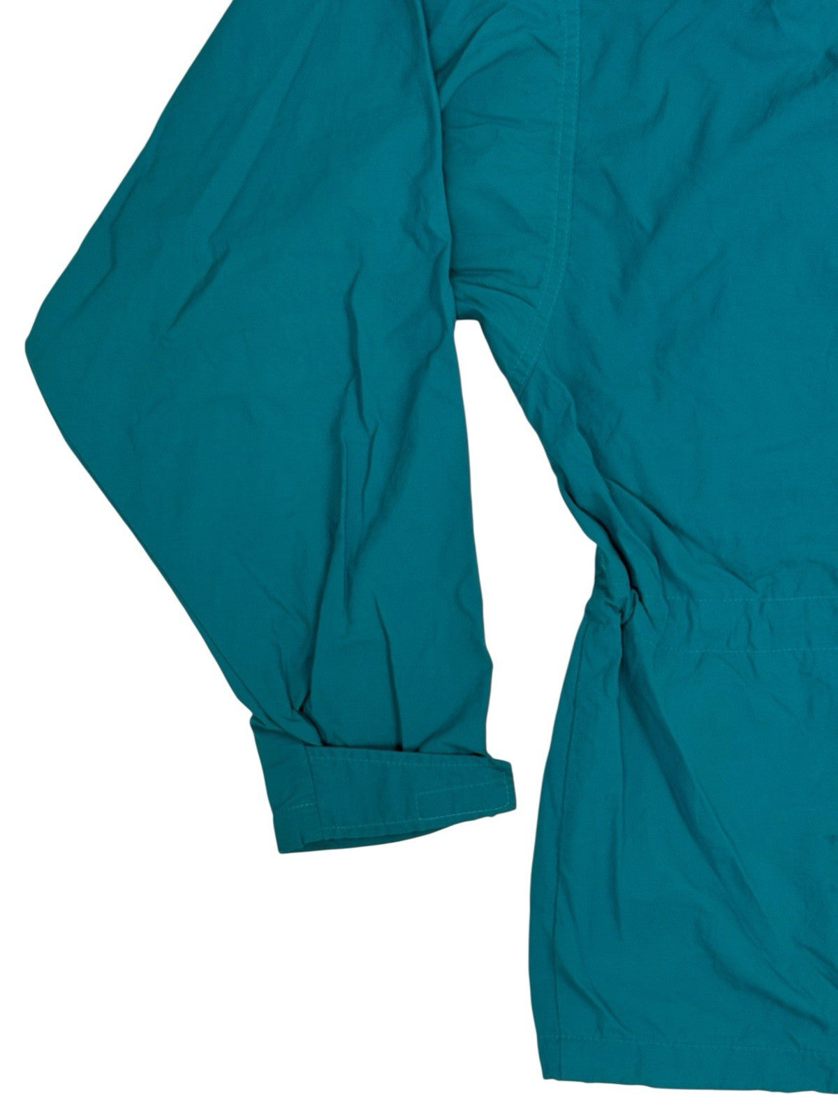 LL Bean Green Nylon Pullover Anorak Poncho Medium