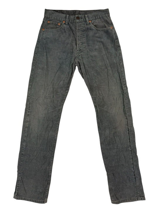 Vintage Levi's 551 Green Corduroy Jeans 28W 32L