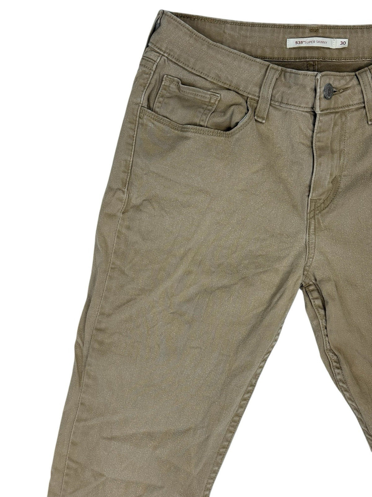 Levi's 535 Beige Super Skinny Jeans 30W 30L
