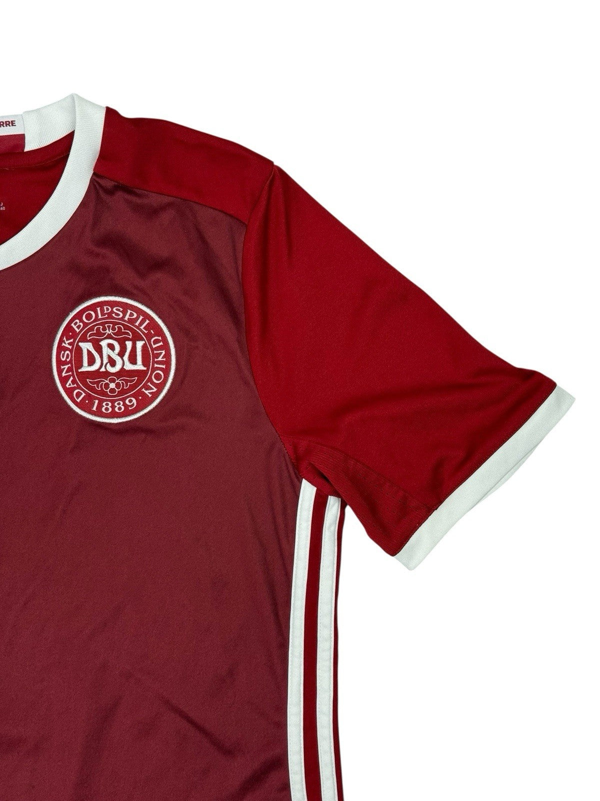 Denmark National Football DBU 2015/16 Home Top Youth Large (Age 13-14)