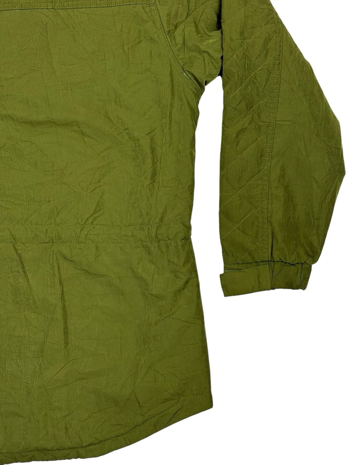 LL Bean Green Vintage Hooded Pullover Jacket Small