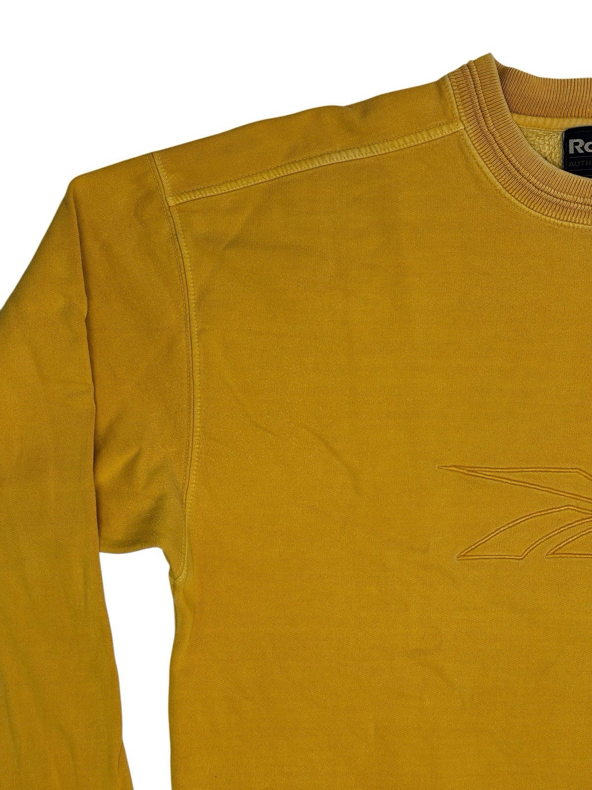 Reebok Vintage Yellow Embroidered Jumper XL