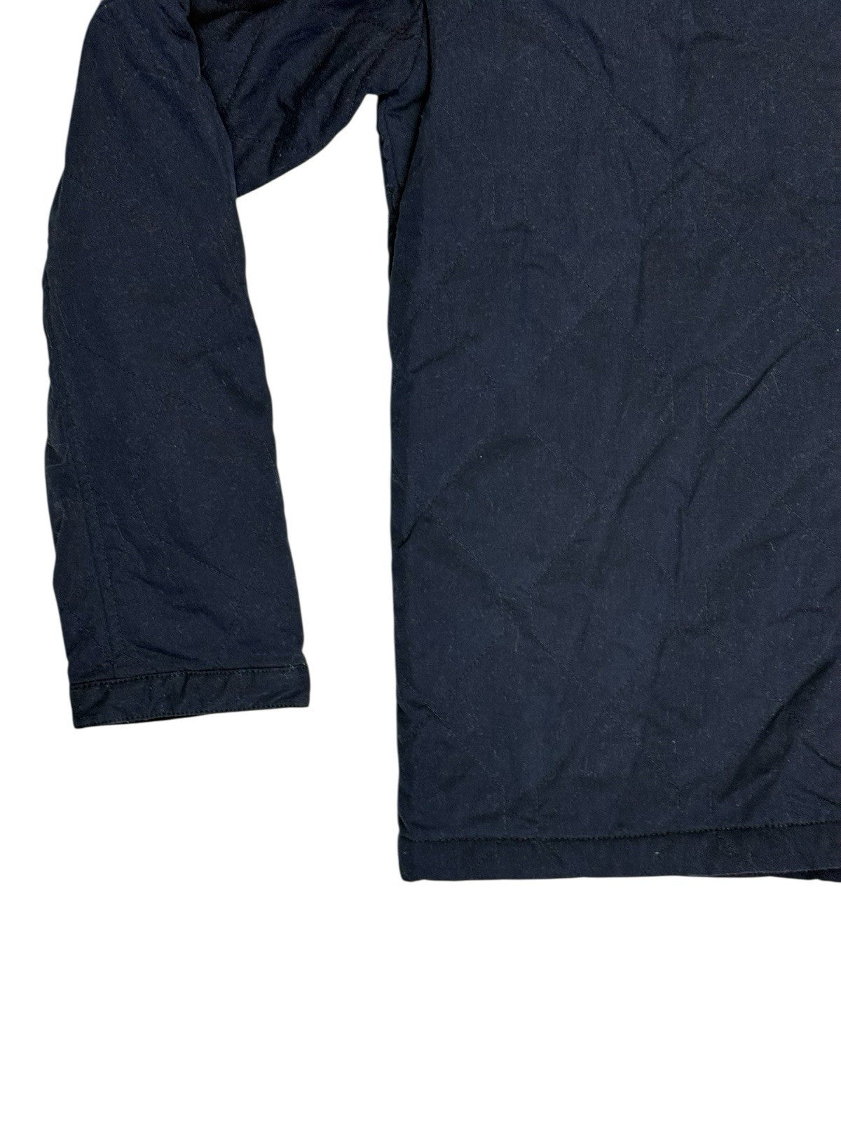 G Start Raw Blue Quilted Zip Bomber Jacket Medium