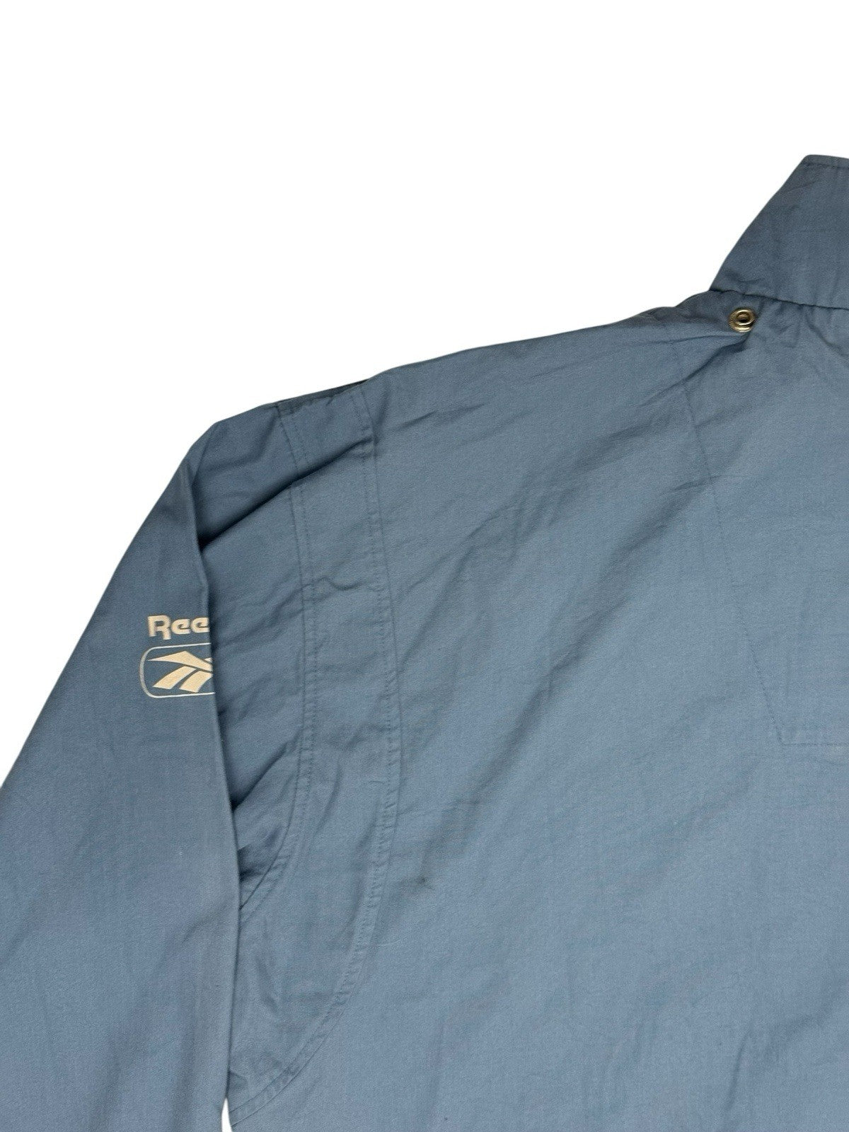 Reebok Blue Retro 1/4 Zip Pullover Jacket Large