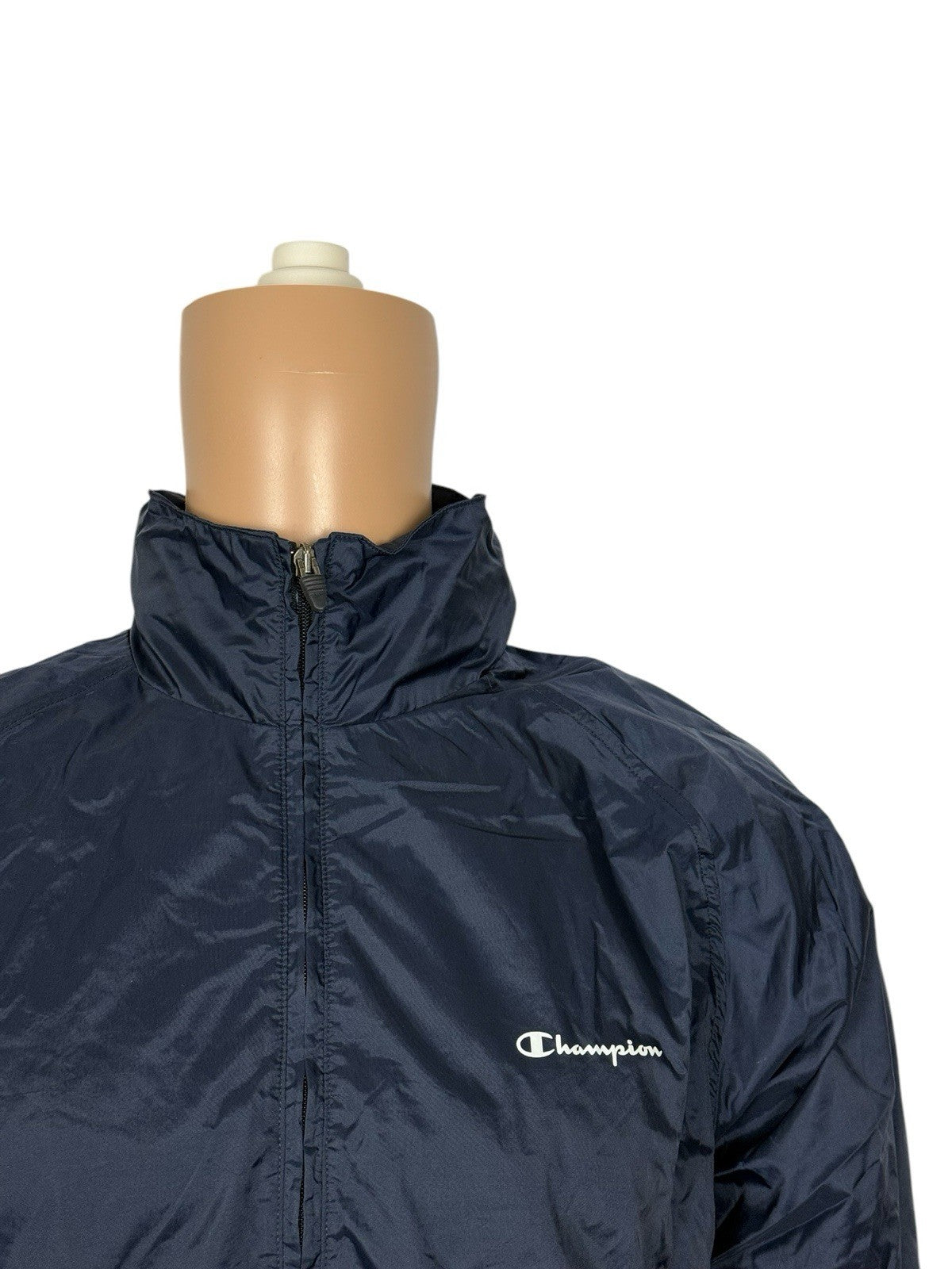 Champion Blue Zip Lined Jacket Large