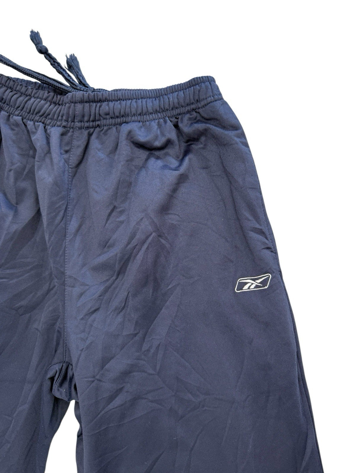 Reebok Blue Polyester Track Trousers Medium
