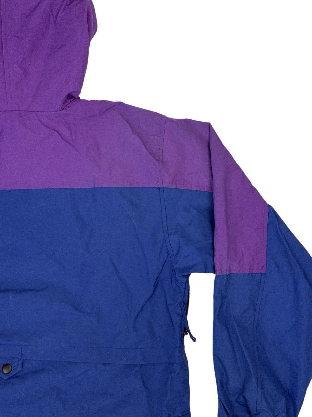 LL Bean Vintage Blue Sunbuster Zip Jacket Medium