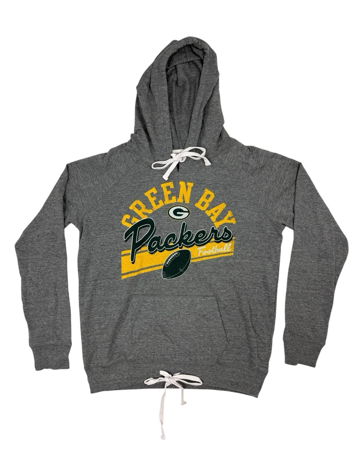 NFL Grey Green Bay Packers Distressed Print Hoodie XL