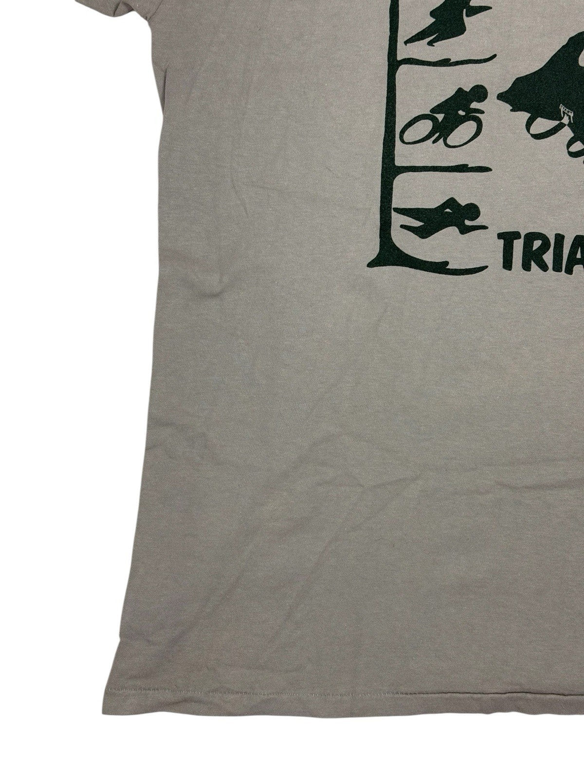 Vintage Green Cotton Michigan Triathlon '97 Top XL