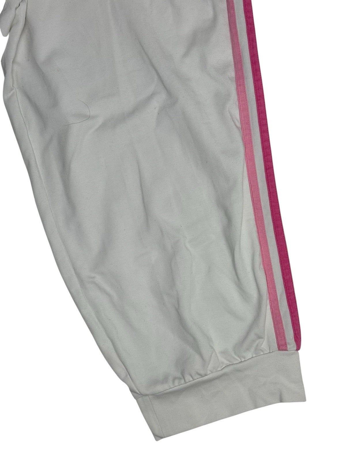 Adidas White Climalite Tracksuit Bottom Joggers Small (Size 8/10) WOMENS