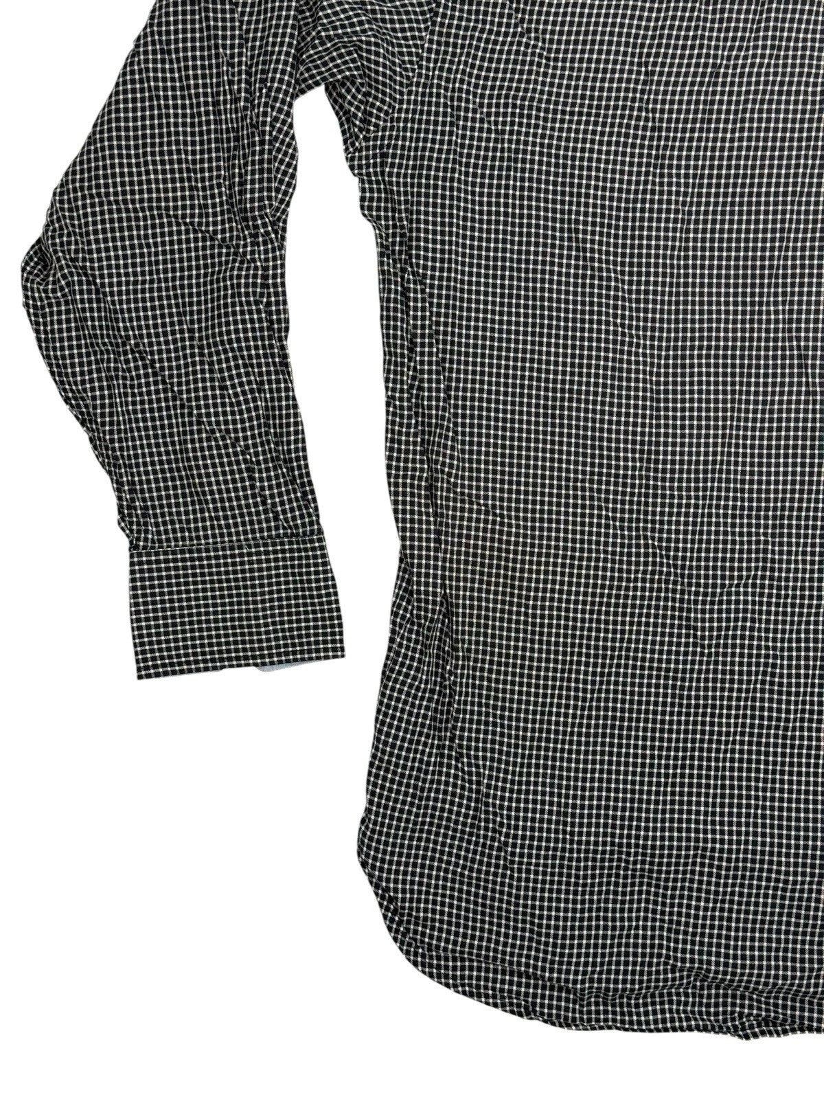 Tommy Hilfiger Black Check Collared Shirt 2XL
