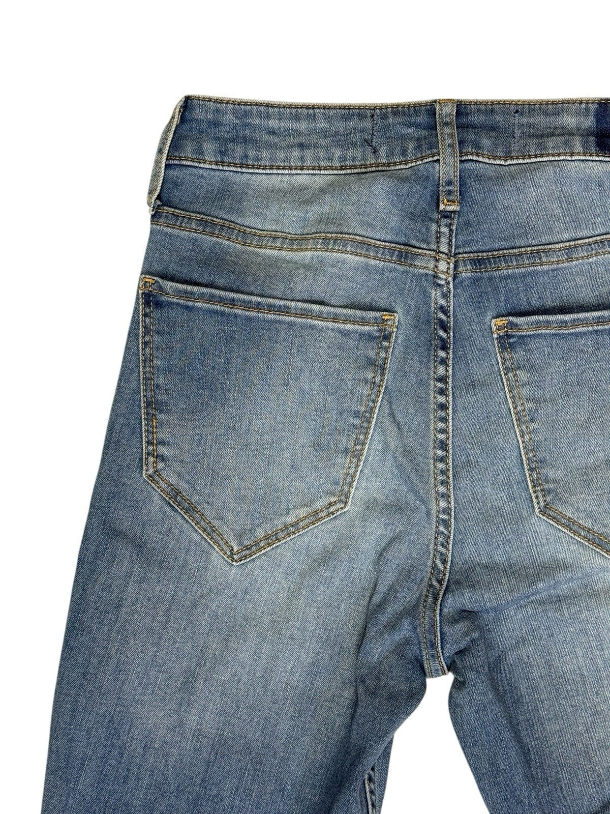 Hollister Blue High-Rise Flare Patchwork Jeans 26W 31L
