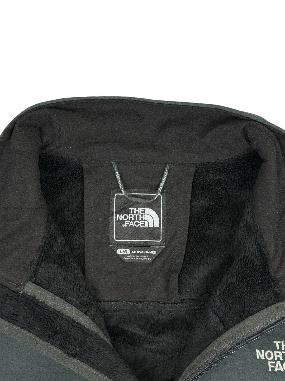 The North Face Grey Zip Softshell Jacket Large