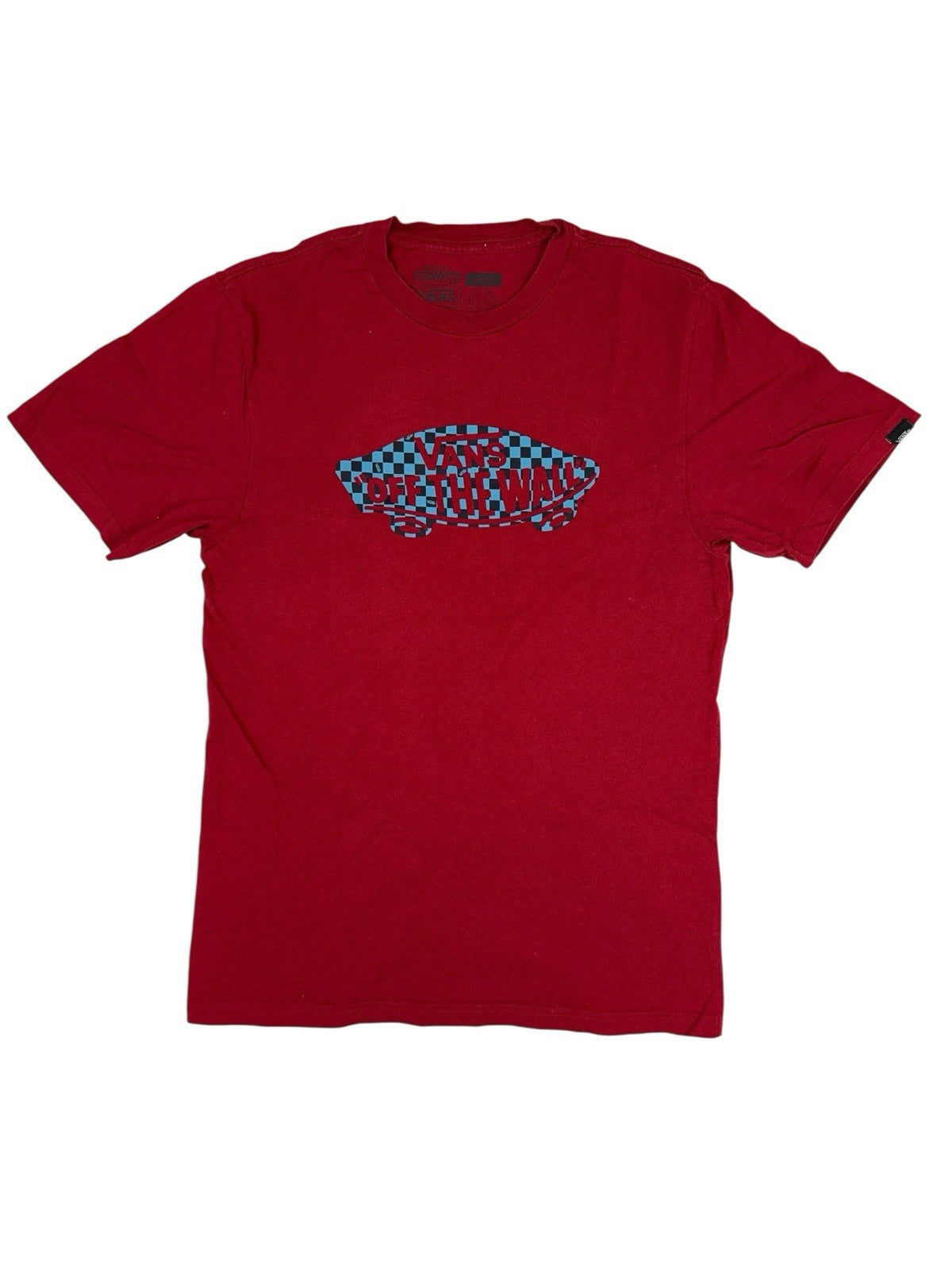 Vans Red Off The Wall Printed Top Boys XL