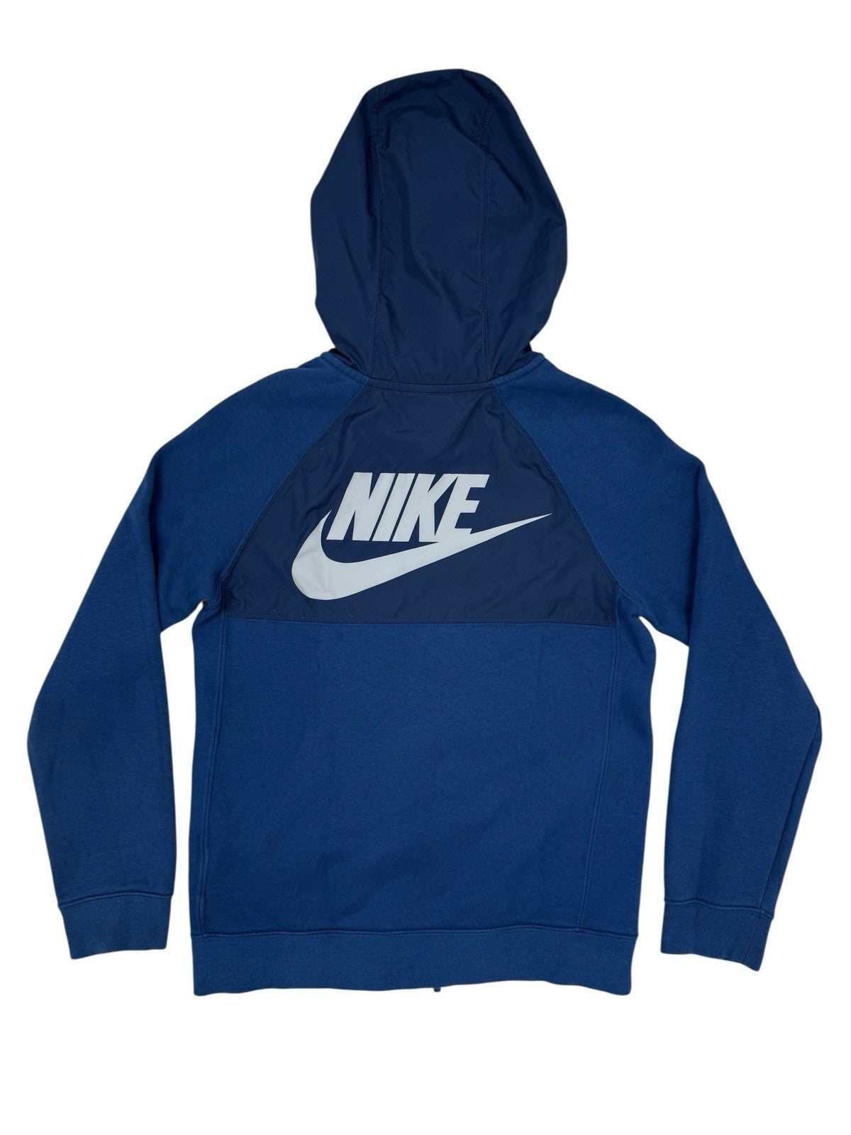 Nike Blue Zip Hooded Jacket Size Youth Medium